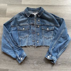 Topshop cropped denim jacket
